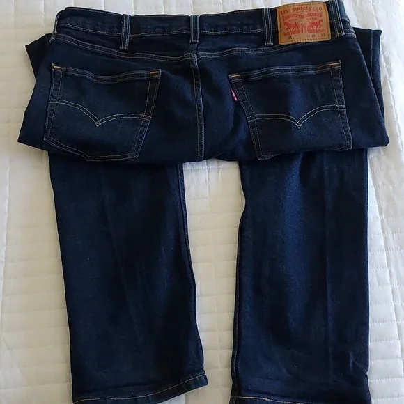 NWOT Levi's Mens 511 Red Tab Indigo Straight Denim Stretch Jeans Size 38W X 32L - Picture 12 of 17